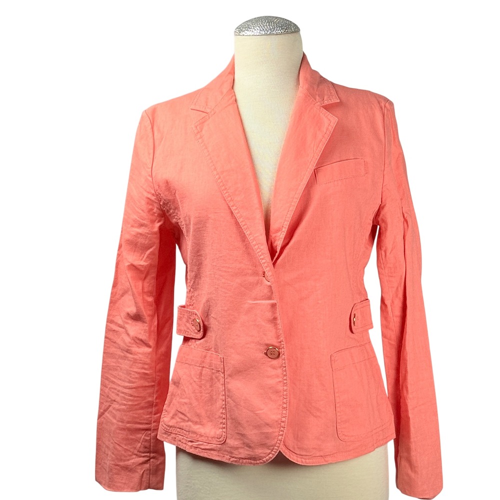 New York &‎ Company Blazer Jacket Coral Pink Career Business Casual Cute
